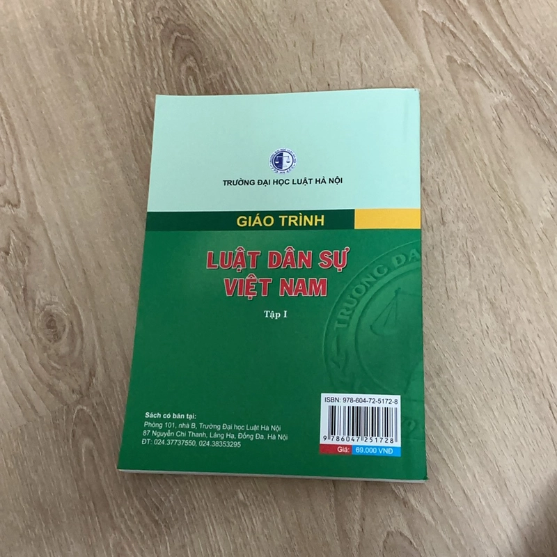 Giáo trình luật dân sự Việt Nam - tập 1 - Đại học Luật 478493