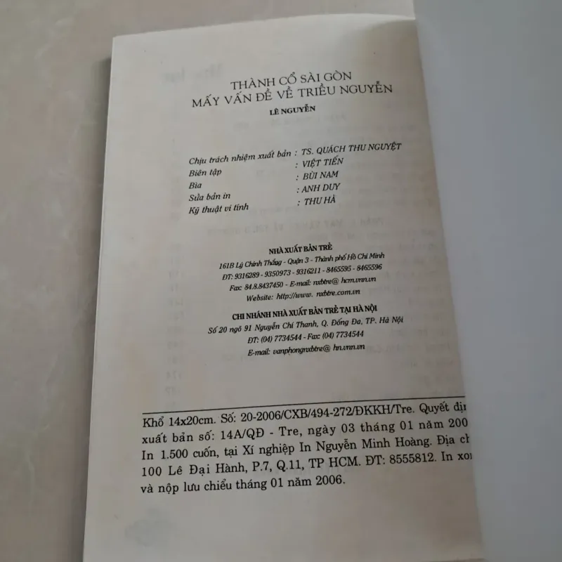 Thành Phố Cổ Sài Gòn - Mấy Vấn Đề Về Triều Nguyên (2006) 785660