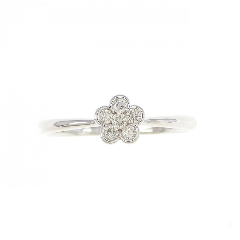 Nhẫn kim cương hoa K18WG 0.10CT - Hàng hiệu Chính hãng 860564