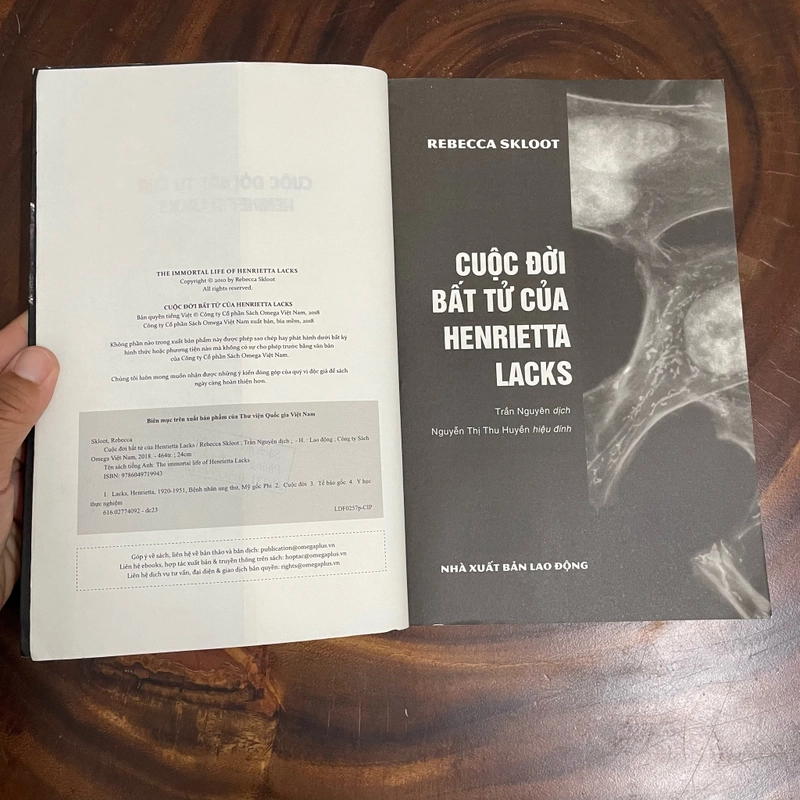 II Tựa sách: Cuộc Đời Bất Tử Của Henrietta Lacks - Rebecca Skloot - 2018 447227