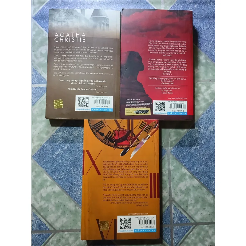 Combo 3 tiểu thuyết trinh thám của Agatha Christie 1011031