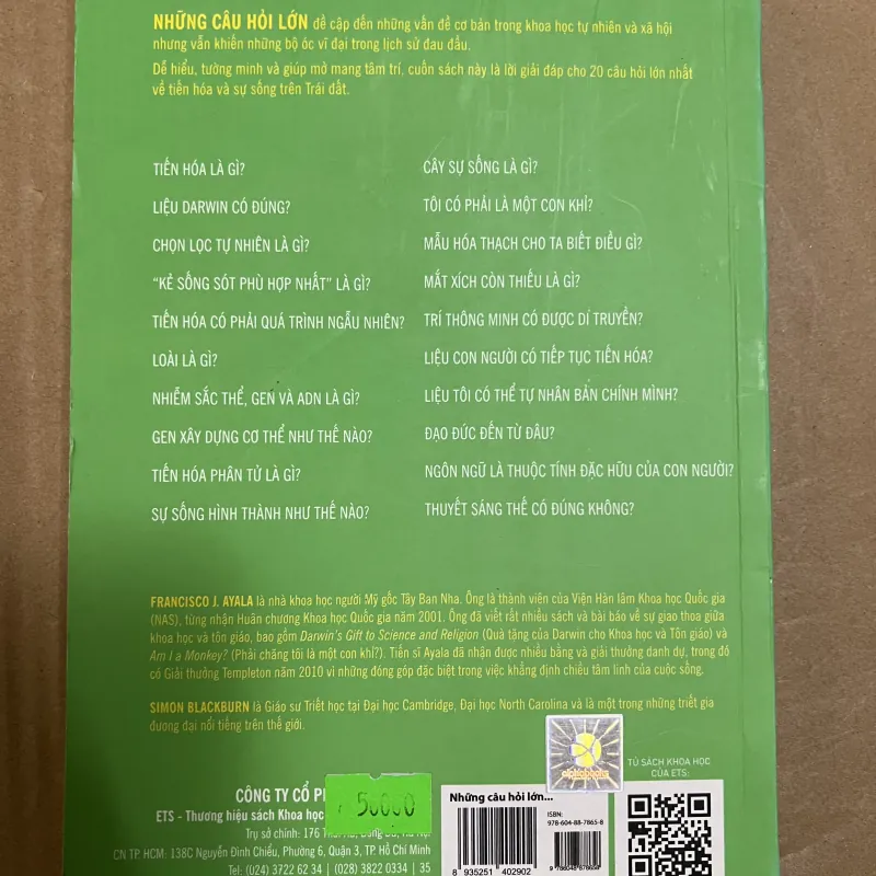 Những câu hỏi lớn tiến hoá 1025435