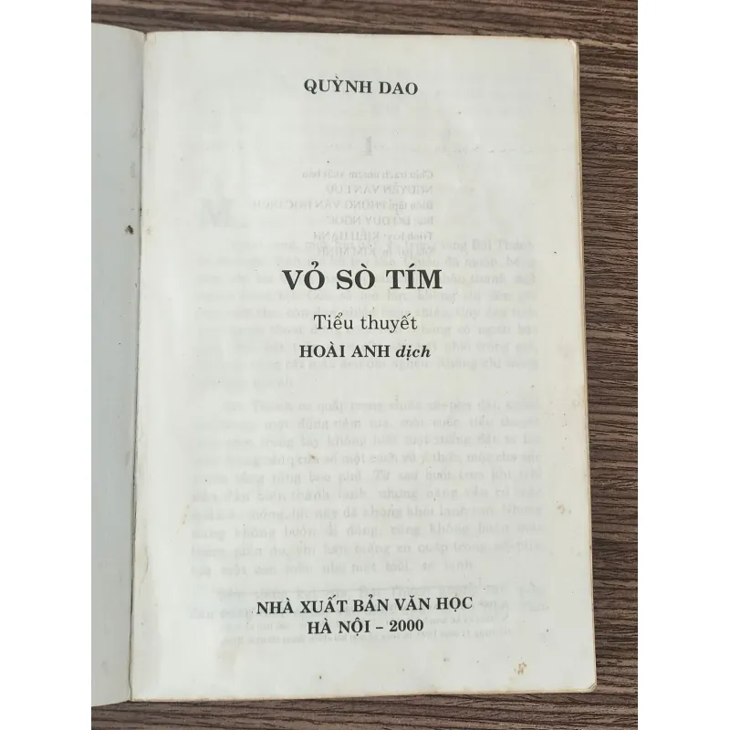 Tiểu thuyết VỎ SÒ TÍM (Quỳnh Dao) - 362 trang 778243
