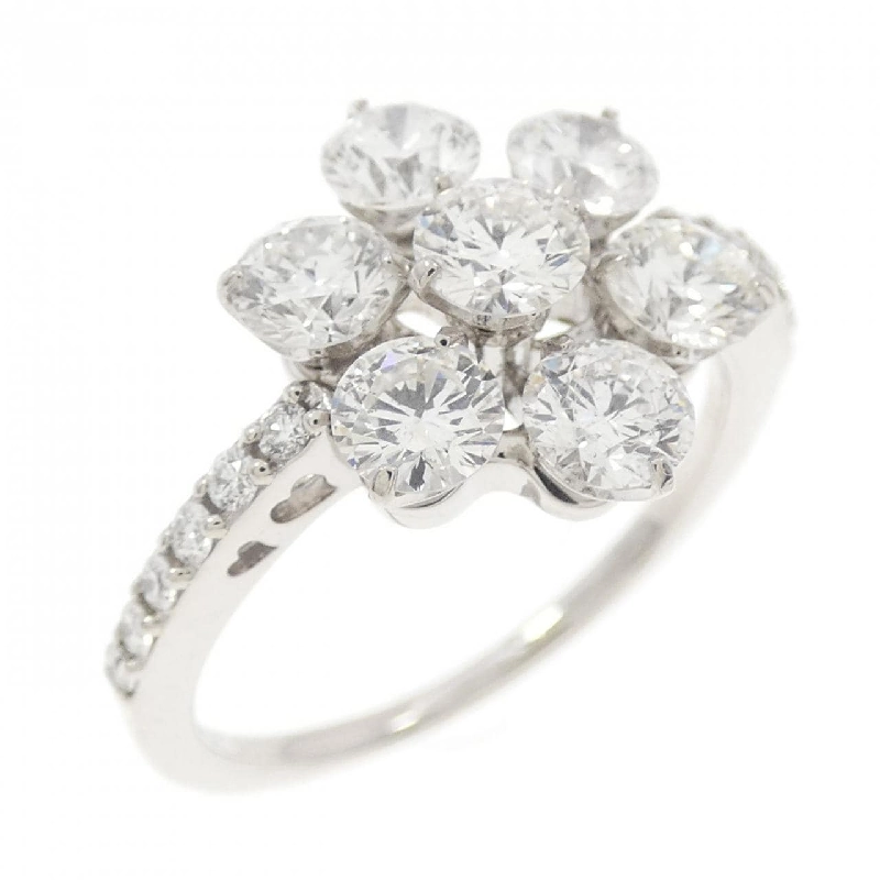 Nhẫn kim cương hoa K18WG 1.31CT 667472