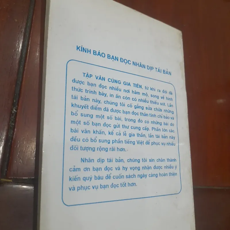 Tập VĂN CÚNG GIA TIÊN 565329