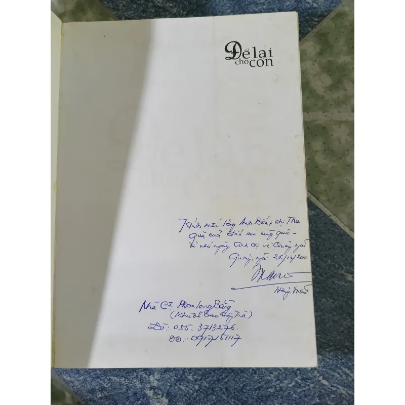 Để lại cho con - Hồng Mão 782662