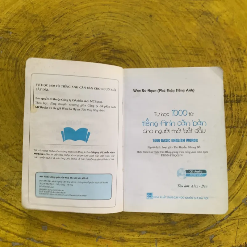 TỰ HỌC 1000 TỪ TIẾNG ANH CĂN BẢN CHO NGƯỜI MỚI BẮT ĐẦU- WOO BO HYUN 1022803