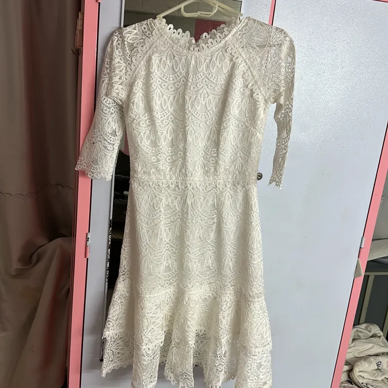 Đầm ren trắng  727054