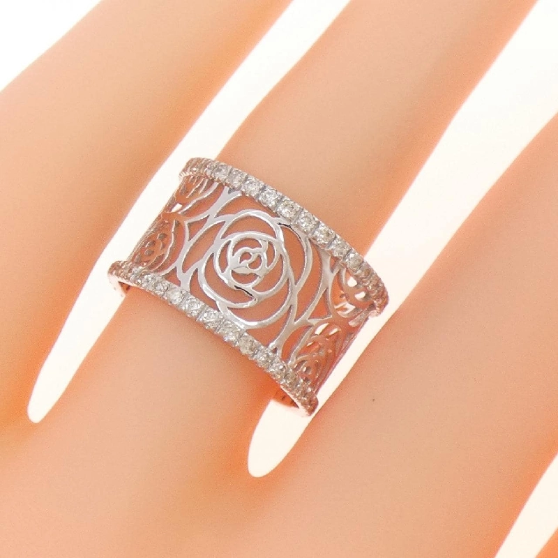 Nhẫn kim cương K10WG hồng 0.45CT 672775