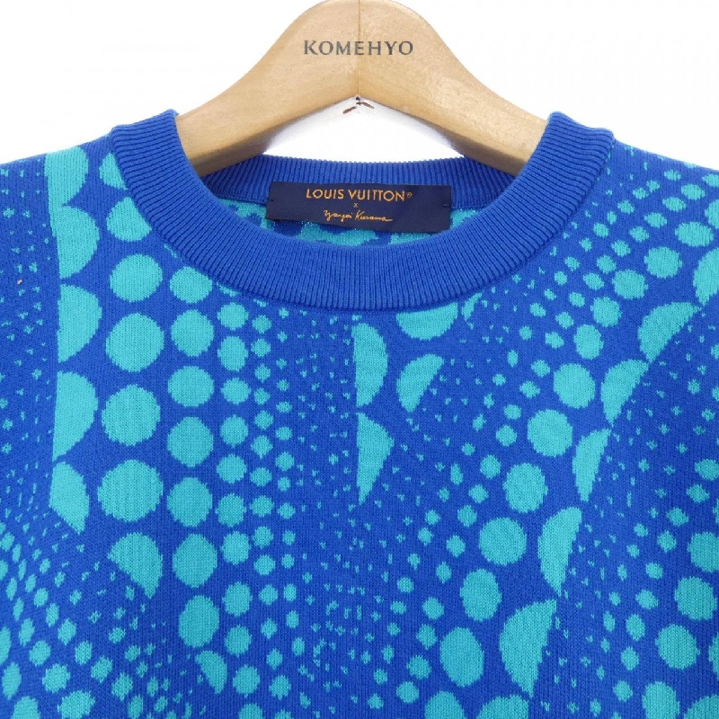 Louis Vuitton LOUIS VUITTON LV×YK Áo len cổ tròn toàn bộ hình bí ngô HON38WJL4 Yayoi Kusama - Hàng hiệu Chính hãng 895098