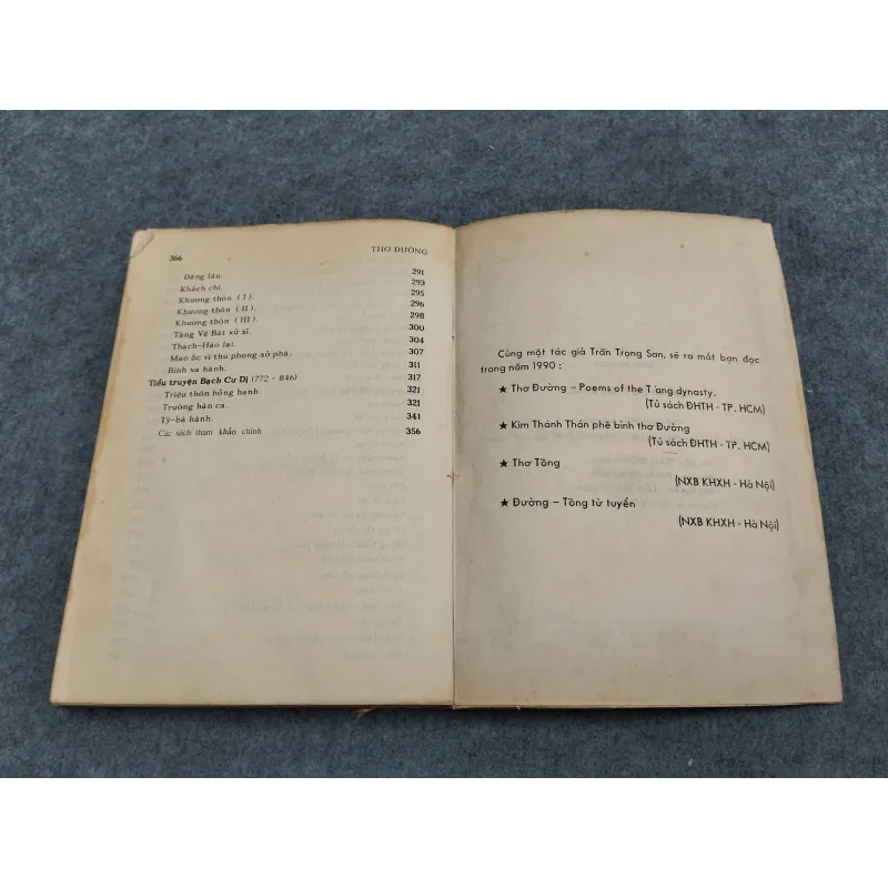 THƠ ĐƯỜNG - TRẦN TRỌNG SAN 936762