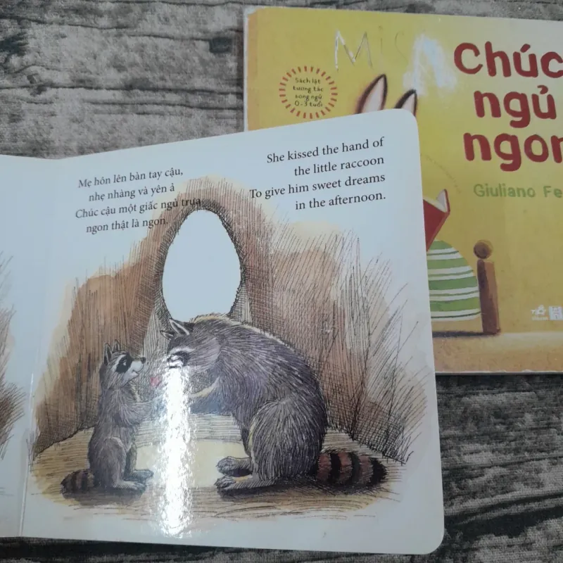 Sách màu song ngữ 1-5 tuổi: 2 quyển CHÚC NGỦ NGON. Tg Andrey Penn & Giuliano Ferrri 775905