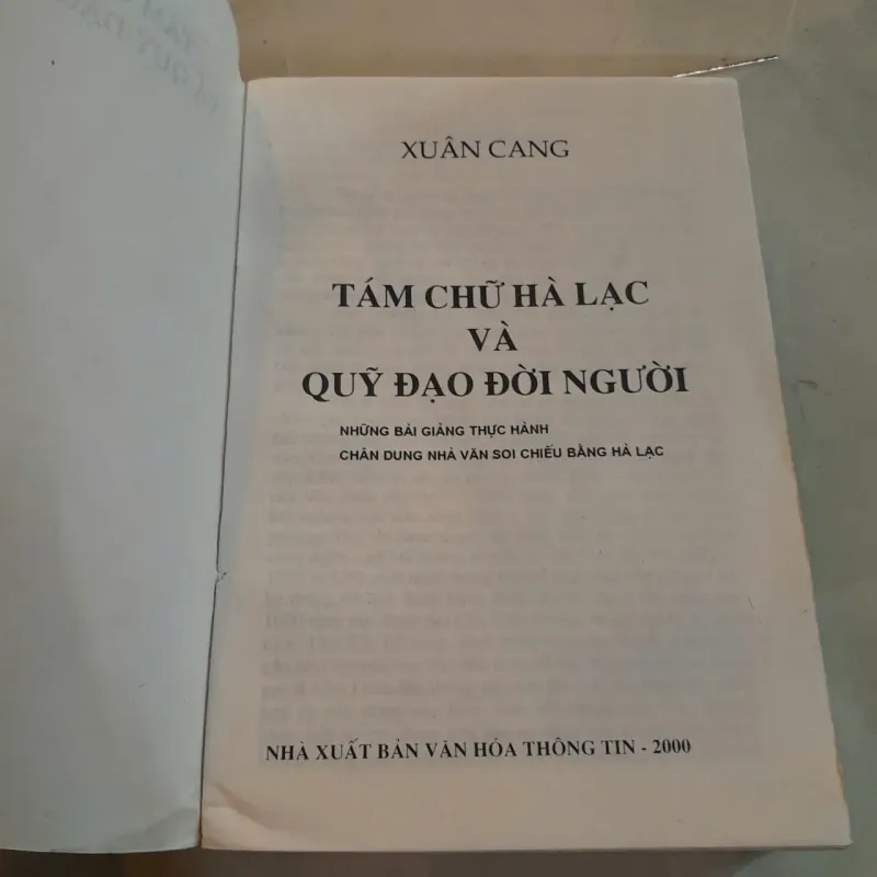 TÁM CHỮ HÀ LẠC VÀ QUỸ ĐẠO ĐỜI NGƯỜI - XUÂN CANG 790557