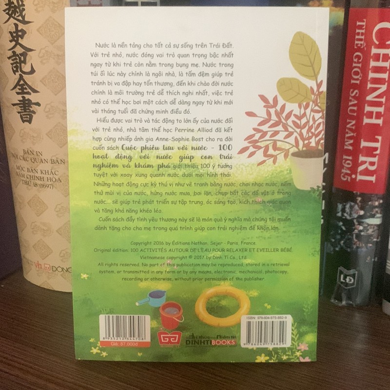 CUỘC PHIÊU LƯU VỚI NƯỚC - 100 HOẠT ĐỘNG VỚI NƯỚC GIÚP TRẢI NGHIỆM VÀ KHÁM PHÁ(mới 95%) 149868