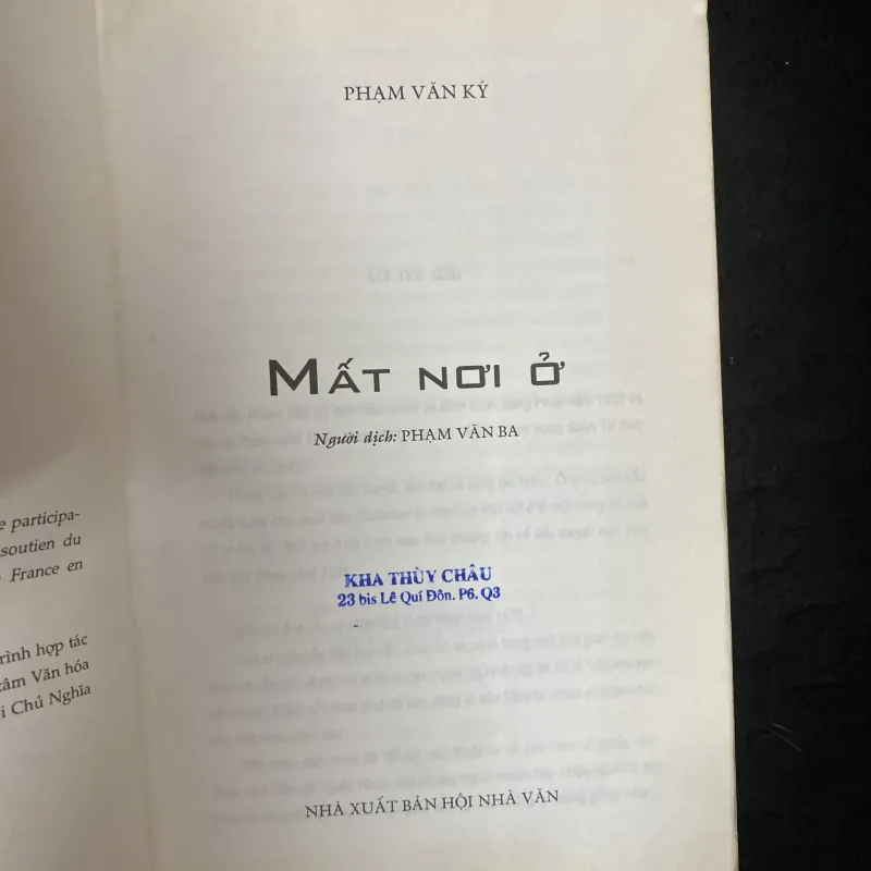 Mất Nơi Ở-Phạm Văn Ký.   1030909