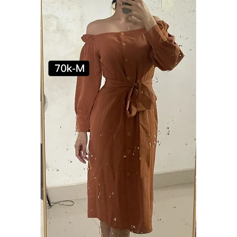 Váy trễ vai buộc eo 674180