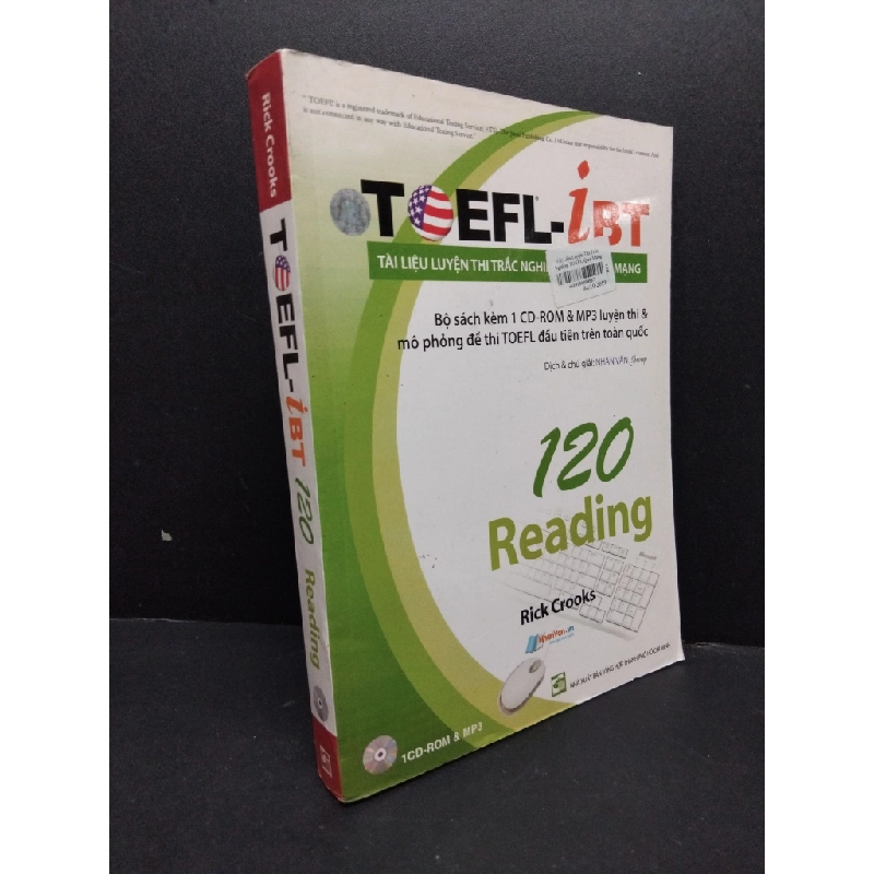 Toefl iBT 120 Reading có kèm CD mới 90% HCM2606 Rick Crooks HỌC NGOẠI NGỮ 193210