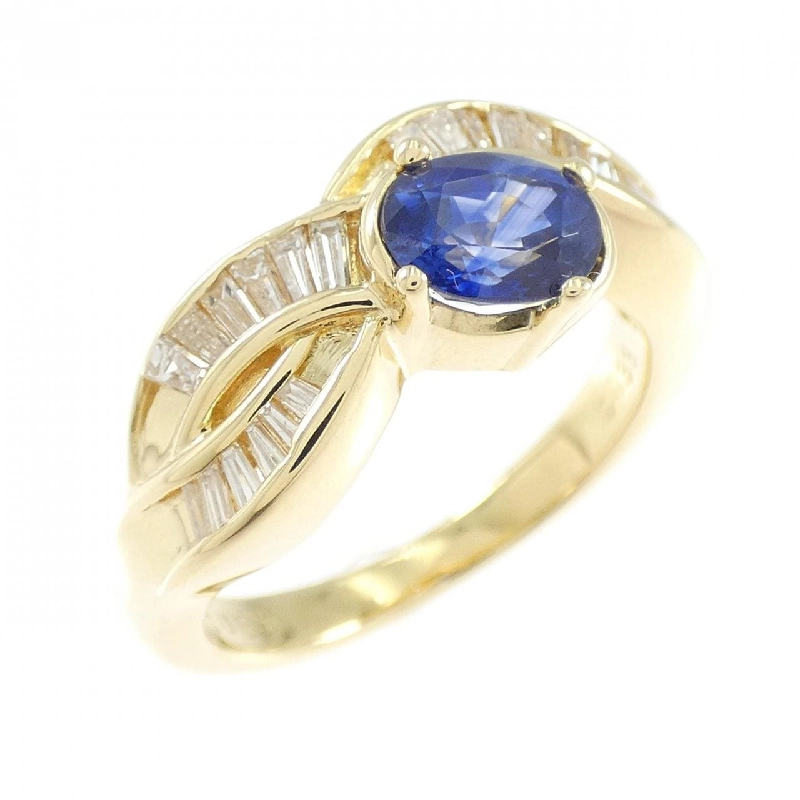 Nhẫn Sapphire K18YG 0.85CT - Hàng hiệu Chính hãng 855418