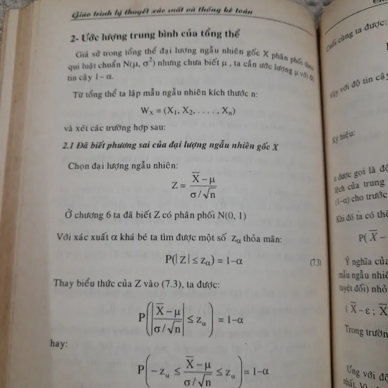 Giáo trình Xác xuất và Thống kê Toán. GV Hoàng Ngọc Nhậm- ĐH Kinh Tế HCM  607208