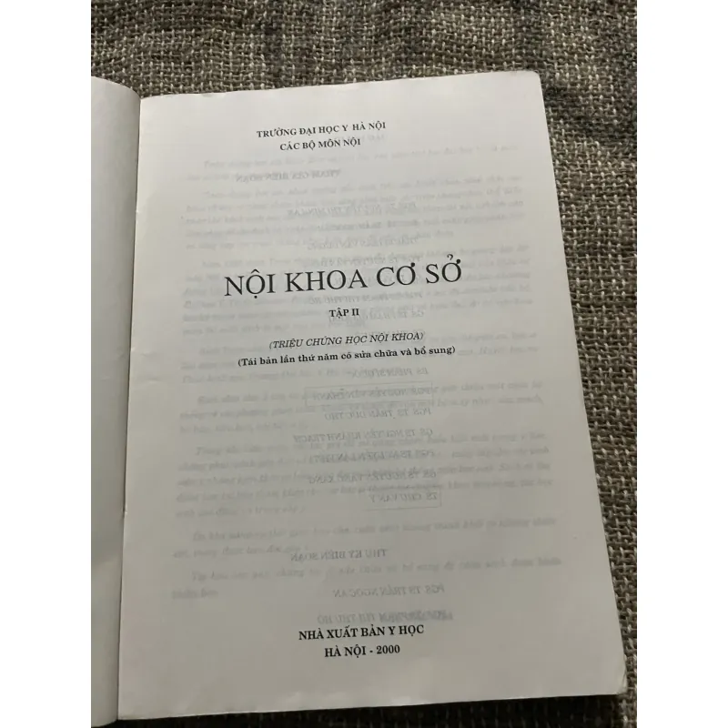 Nội khoa cơ sở (triệu chứng học nội khoa); 400 trang khổ lớn  1022816