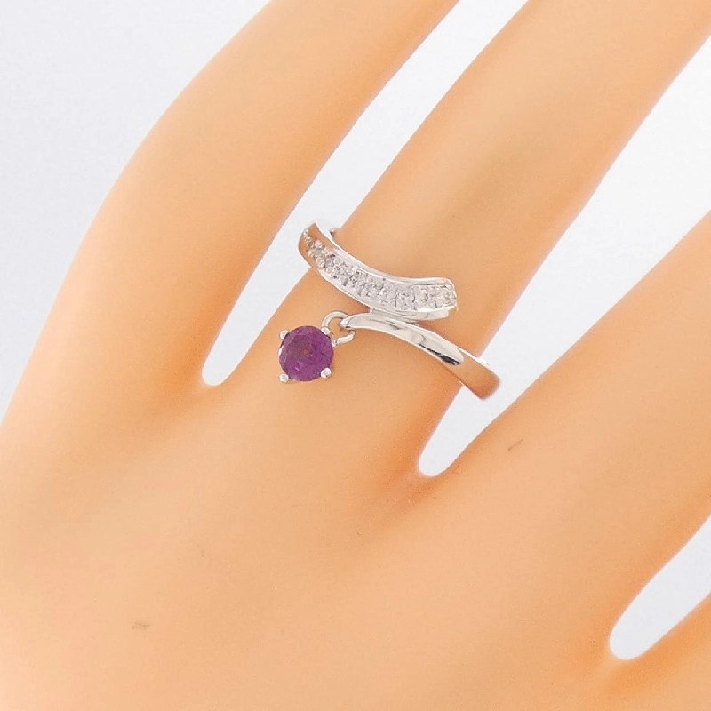 Nhẫn Garnet K18WG 672985