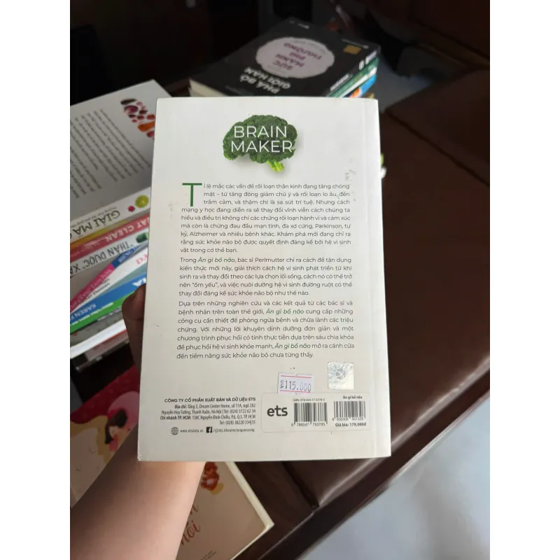 ĂN GÌ BỔ NÃO (BRAIN MAKER) – David Perlmutter | Sách dinh dưỡng & sức khỏe não bộ - K4 1023584