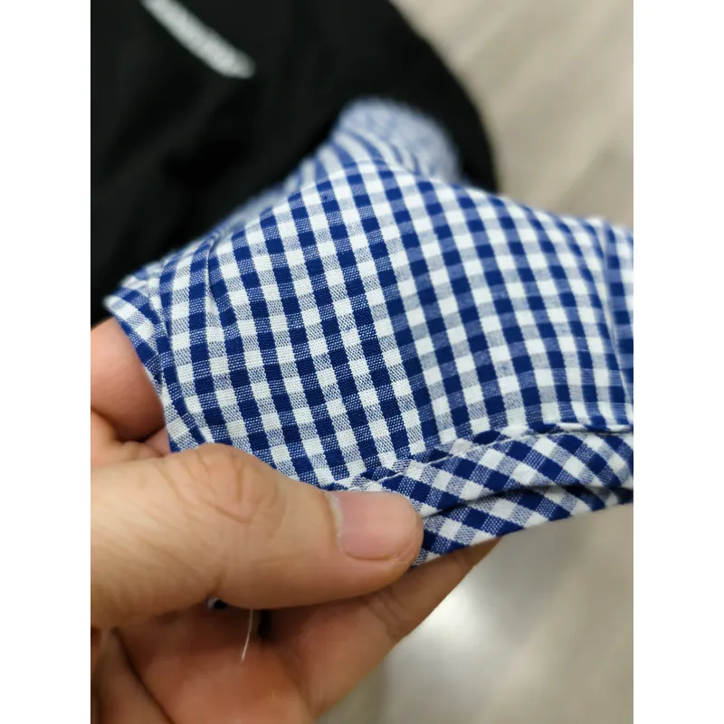 🤴Bé trai 5-6y dưới 22kg Combo Áo Polo giả sơ mi caro + Quần dài xanh navy  956991