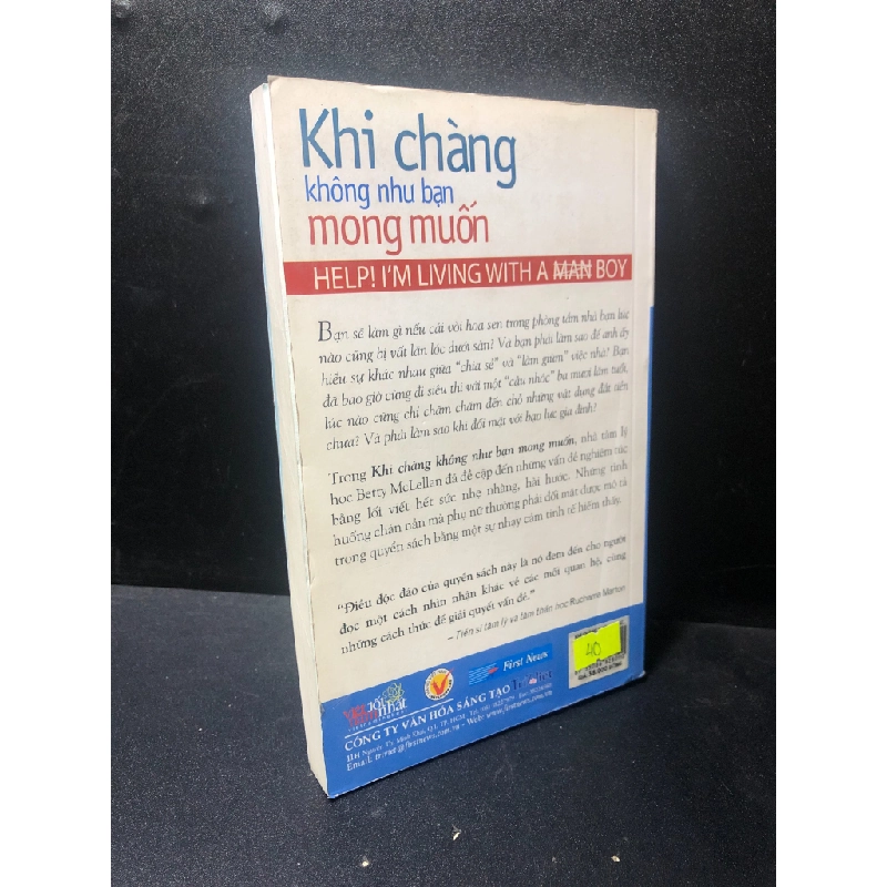 Khi chàng không như bạn mong muốn Betty McLellan 2010 mới 60% ố, bẩn nhẹ HPB.HCM2511 28943