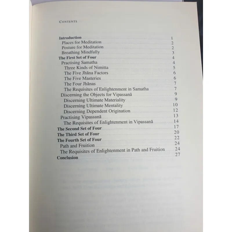 Chánh niệm hơi thở - Mindfulness Of Breathing - sách tiếng Anh 958239