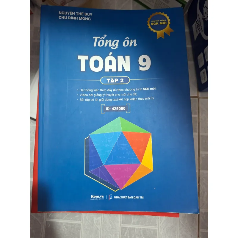 Sách Tổng ôn Toán 9 tập 1-2 bộ giáo trình SGK mới 753764