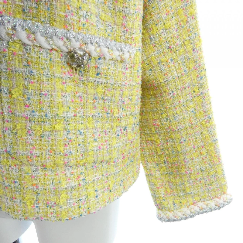 Áo khoác không cổ CHANEL P76339V68243 627202