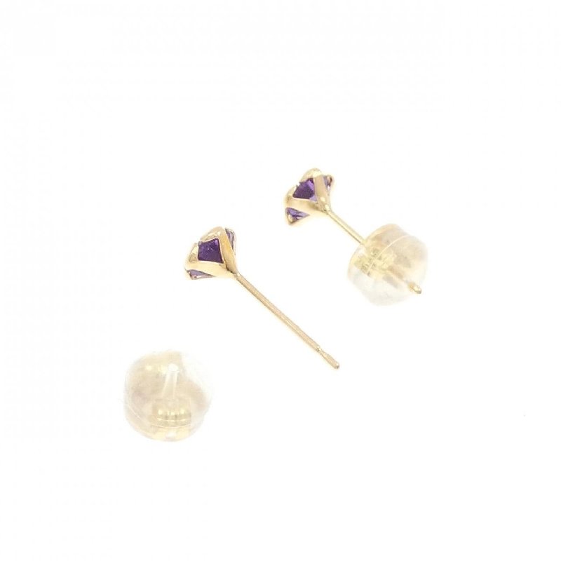 K18YG Amethyst Earrings - Hàng hiệu Authentic 869985