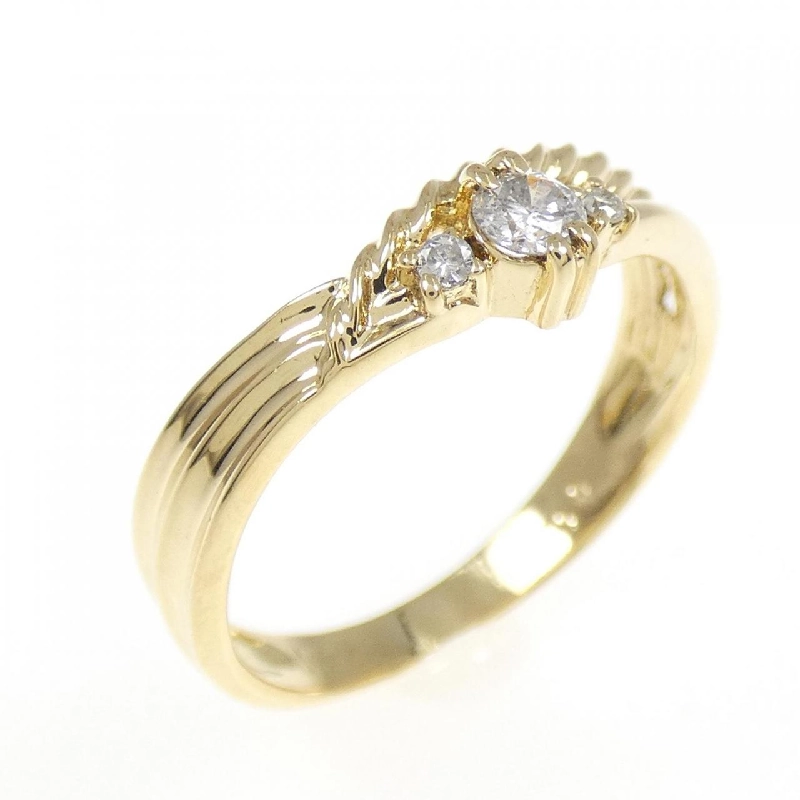 Nhẫn kim cương K18YG 0.10CT 672285