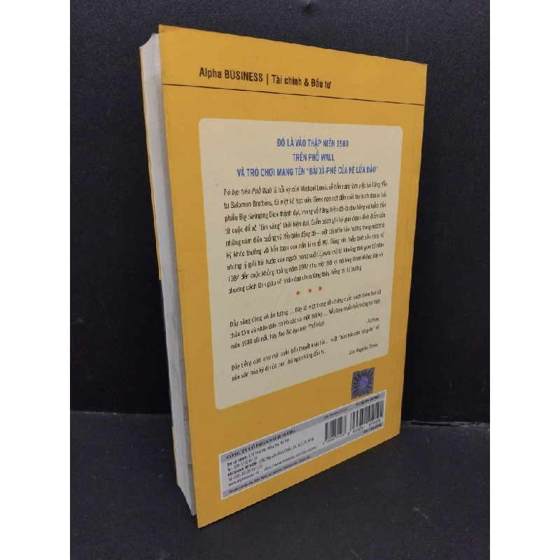 Trò bịp trên phố Wall mới 90% bẩn nhẹ 2018 HCM1710 Michael Lewis KINH TẾ - TÀI CHÍNH - CHỨNG KHOÁN 303394
