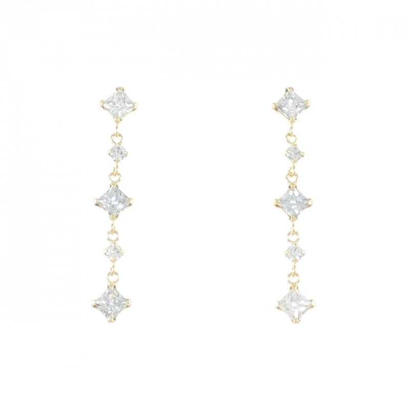 K18YG Cubic Bông tai - Hàng hiệu Chính hãng 871546