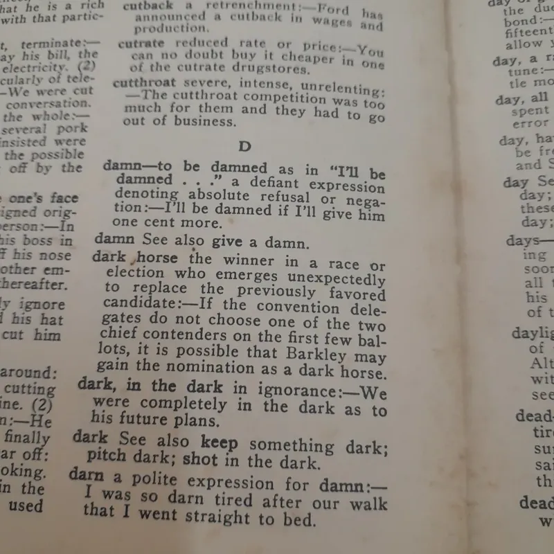 Handbook of American & Idiomatic Usage by Harold C. Whitford...1953 732655