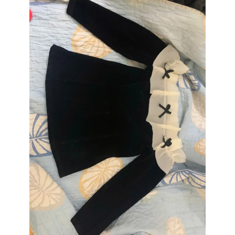 Váy nhung đen trắng 1010227