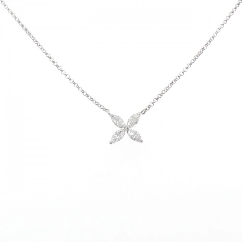 Dây chuyền kim cương hoa PT900/PT850 0.50CT - Hàng hiệu Chính hãng 856172