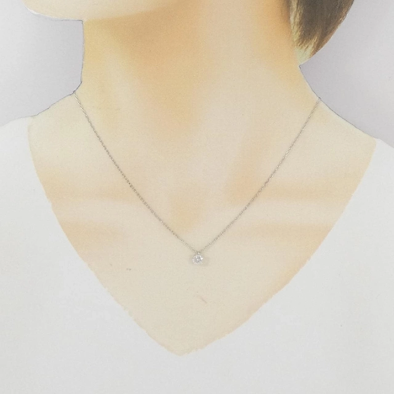 Dây chuyền kim cương Solitaire PT900/PT850 0.419CT - Hàng hiệu Chính hãng 858882