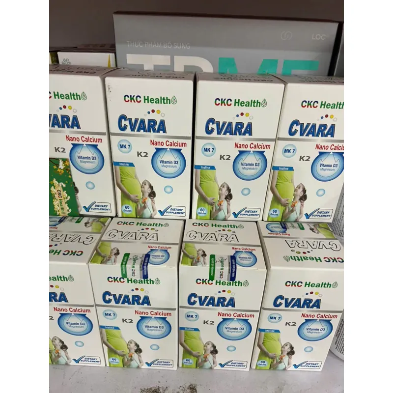 Viên uống Canxi Nano CVARA CKC Health Nhập khẩu PHÁP hộp 60 viên 736051