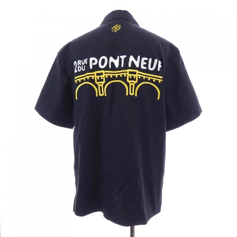 Áo sơ mi cotton ngắn tay mở cổ LOUIS VUITTON HQS95WIKE - Hàng hiệu Authentic 898489