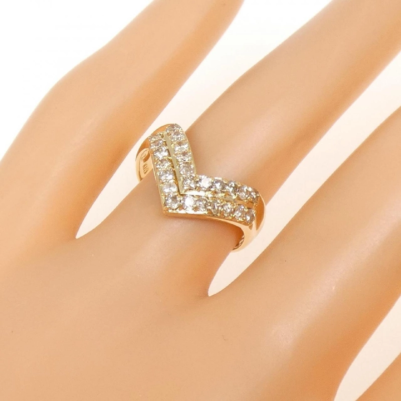 Nhẫn kim cương K18YG 669098