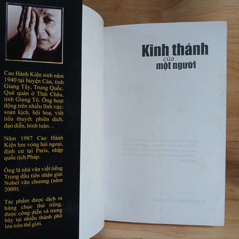 Tiểu Thuyết Kinh Thánh Của Một Người (Nobel Văn Chương Năm 2000) - Cao Hành Kiện 462463