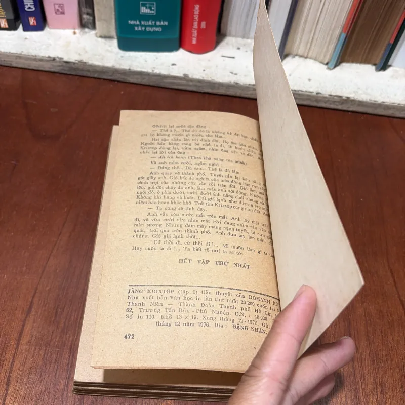 II Văn Học: JĂNG KRIXTỐP (Tập 1) - RÔMANH RÔLĂNG - 1976 777777
