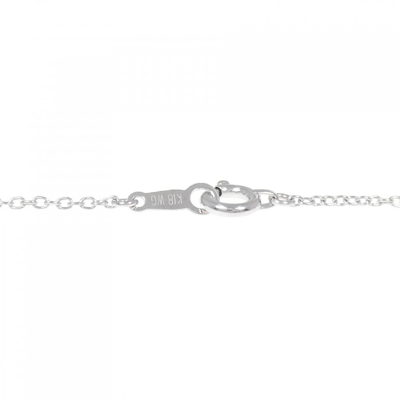 K18WG Mặt Dây Chuyền Hình Trái Tim × Cỏ Ba Lá Đính Kim Cương 0.53CT - Hàng hiệu Chính Hãng 863335