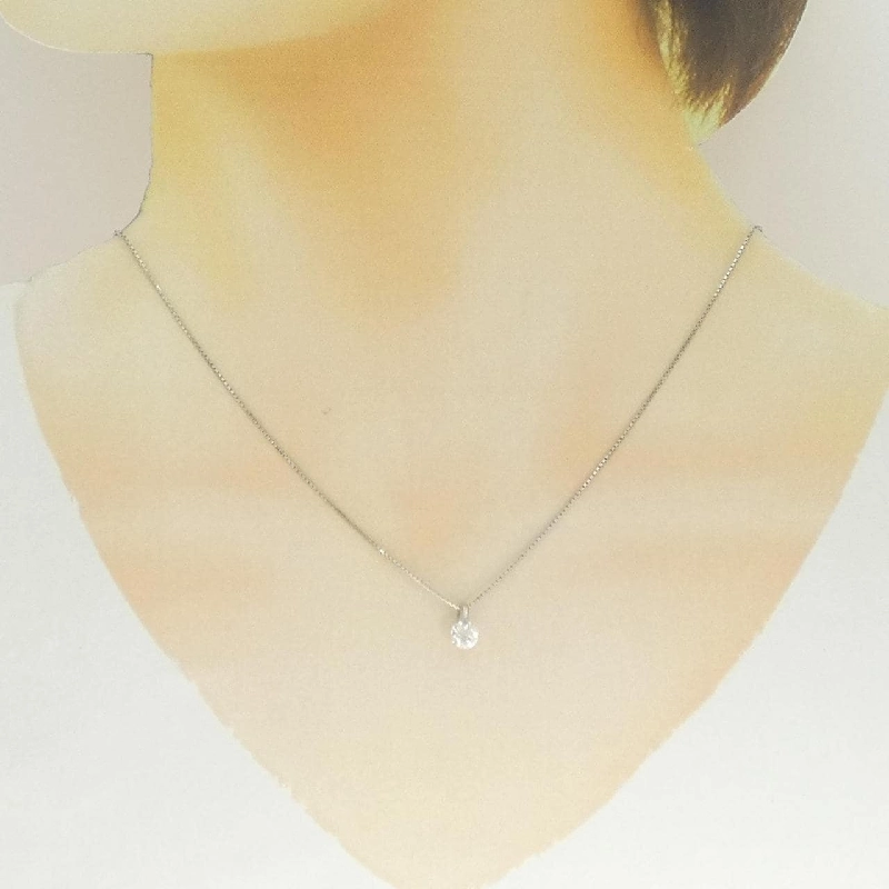 Dây chuyền kim cương Solitaire PT900 0.50CT - Hàng hiệu Chính hãng 856663