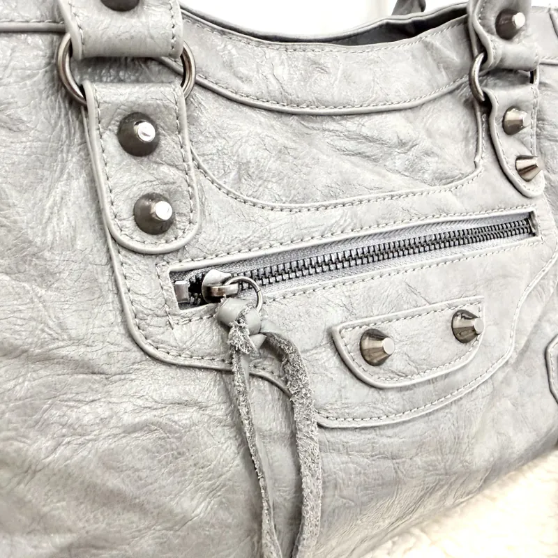 ✨ TÚI DA THẬT FORM BALEN SIÊU XINH – XÁM GHI CỰC TÂY ✨ 975923