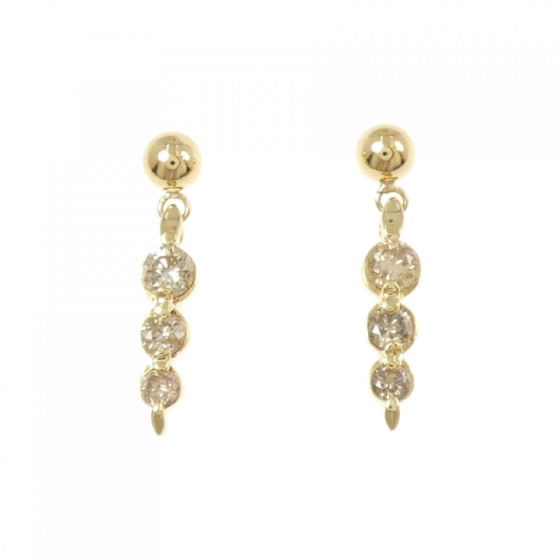 K18YG Bông tai kim cương 0.6CT - Hàng hiệu Chính hãng 875128