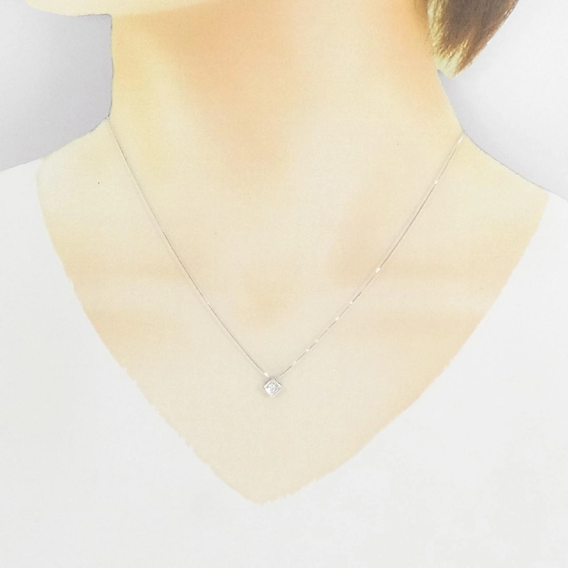 K10WG Dây chuyền kim cương 0.07CT - Hàng hiệu Authentic 860537