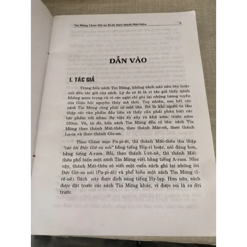 Tin mừng theo Thánh Mát-Thêu 995123